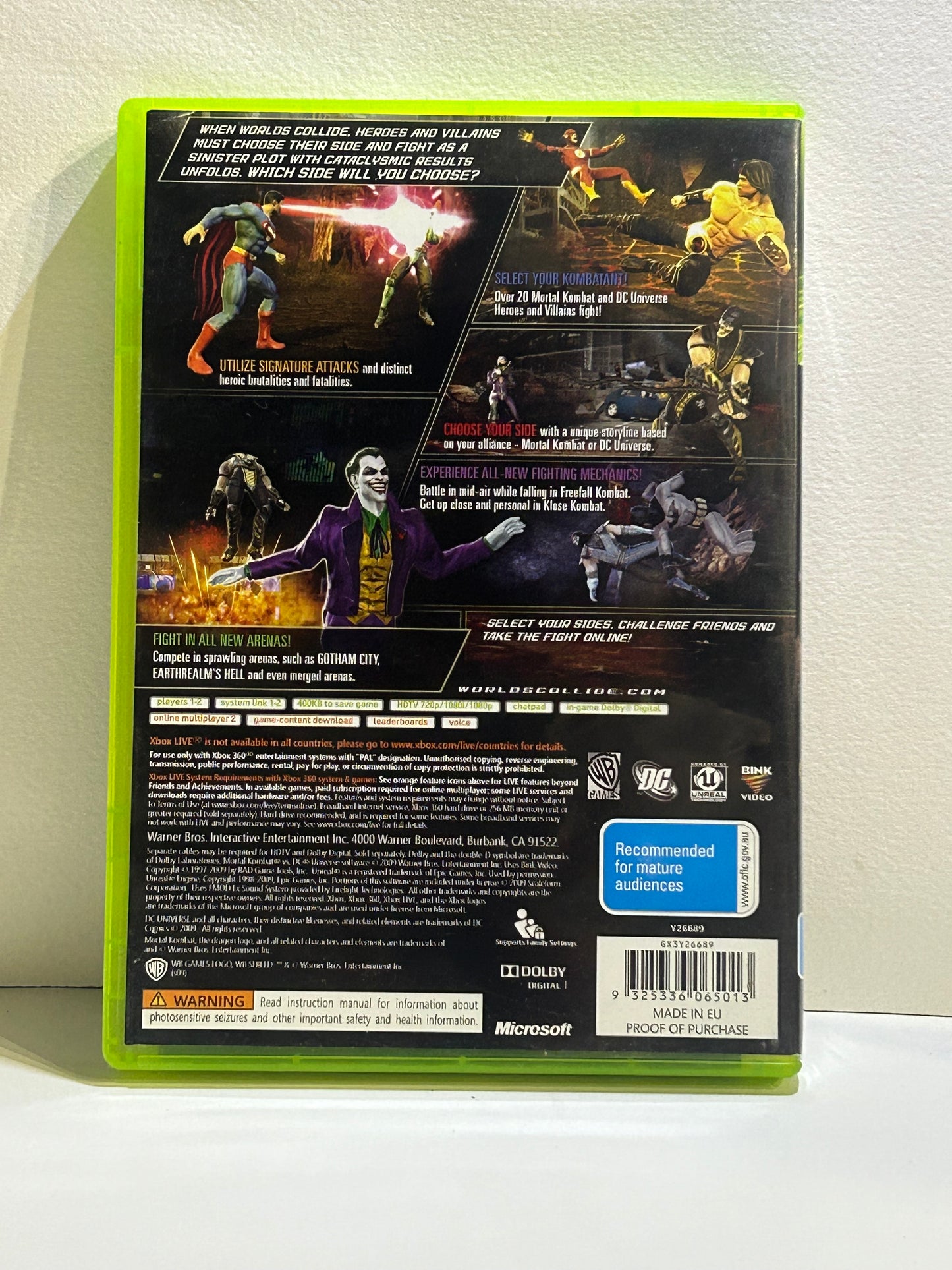 Mortal Kombat VS DC Universe Xbox 360 PAL