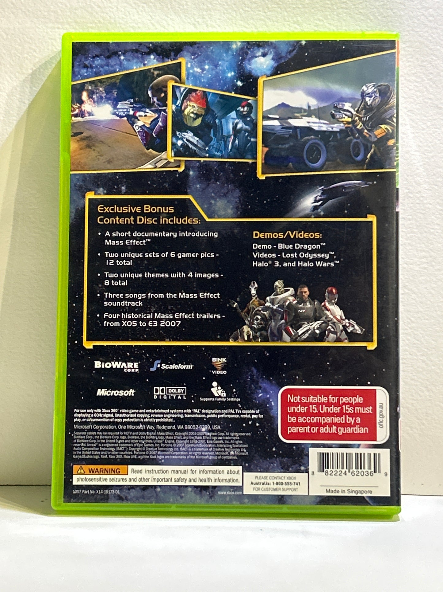 Mass effect pre-order promotion disc Xbox 360 PAL