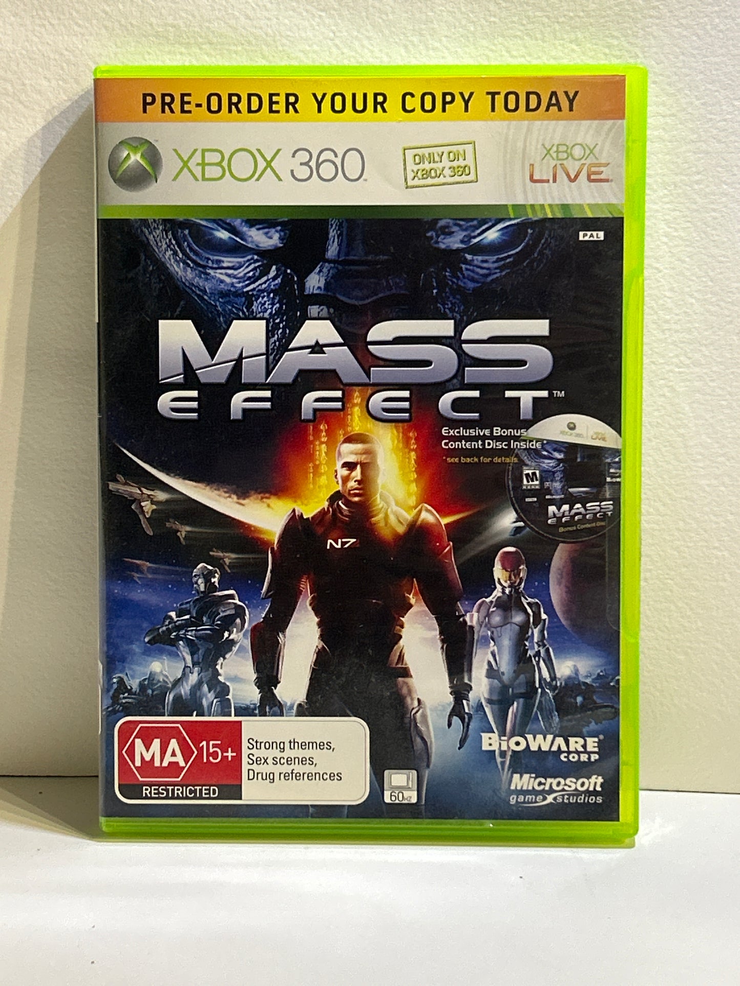 Mass effect pre-order promotion disc Xbox 360 PAL