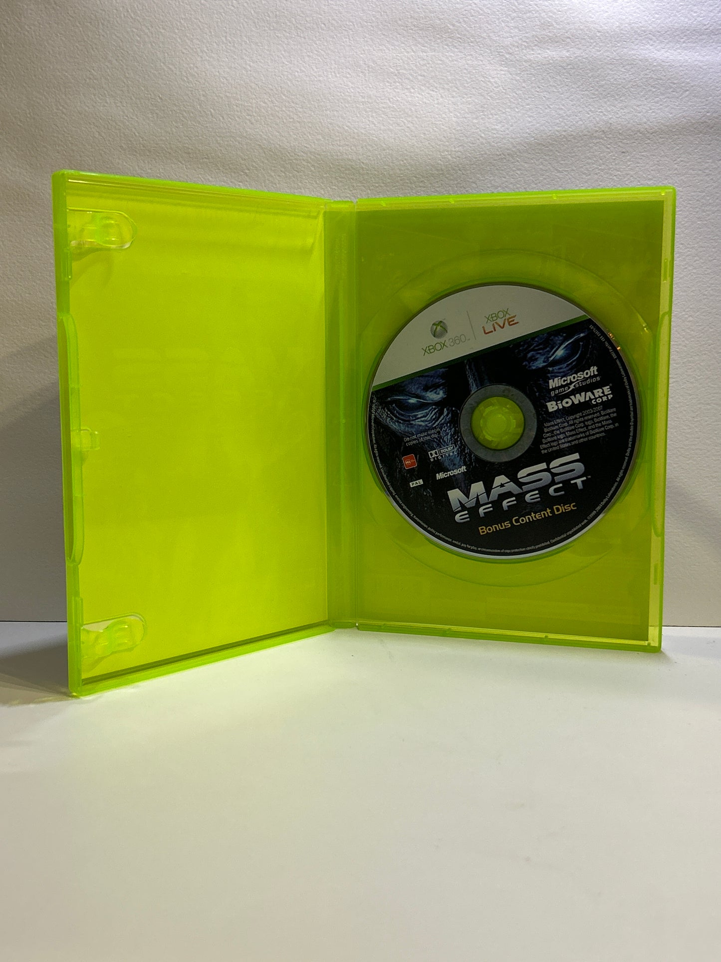 Mass effect pre-order promotion disc Xbox 360 PAL