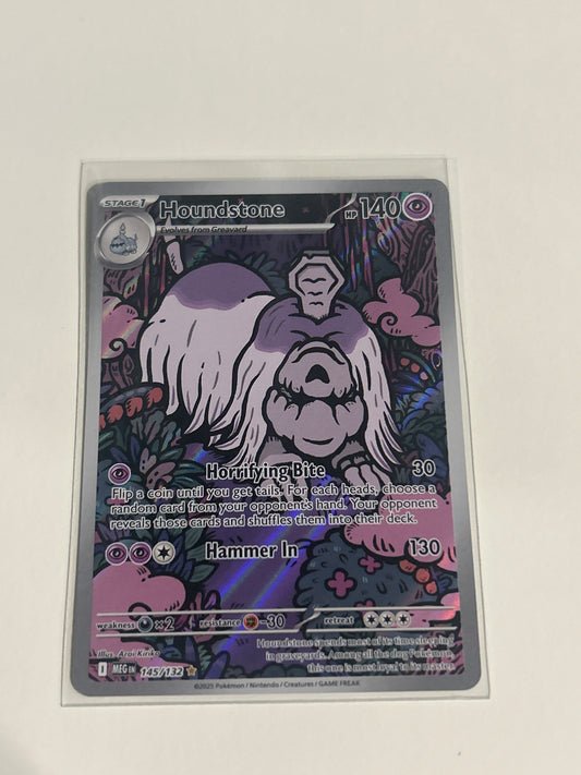 Houndstone 145/132 - Mega Evolutions Illustration Rare Pokemon TCG - NM Card