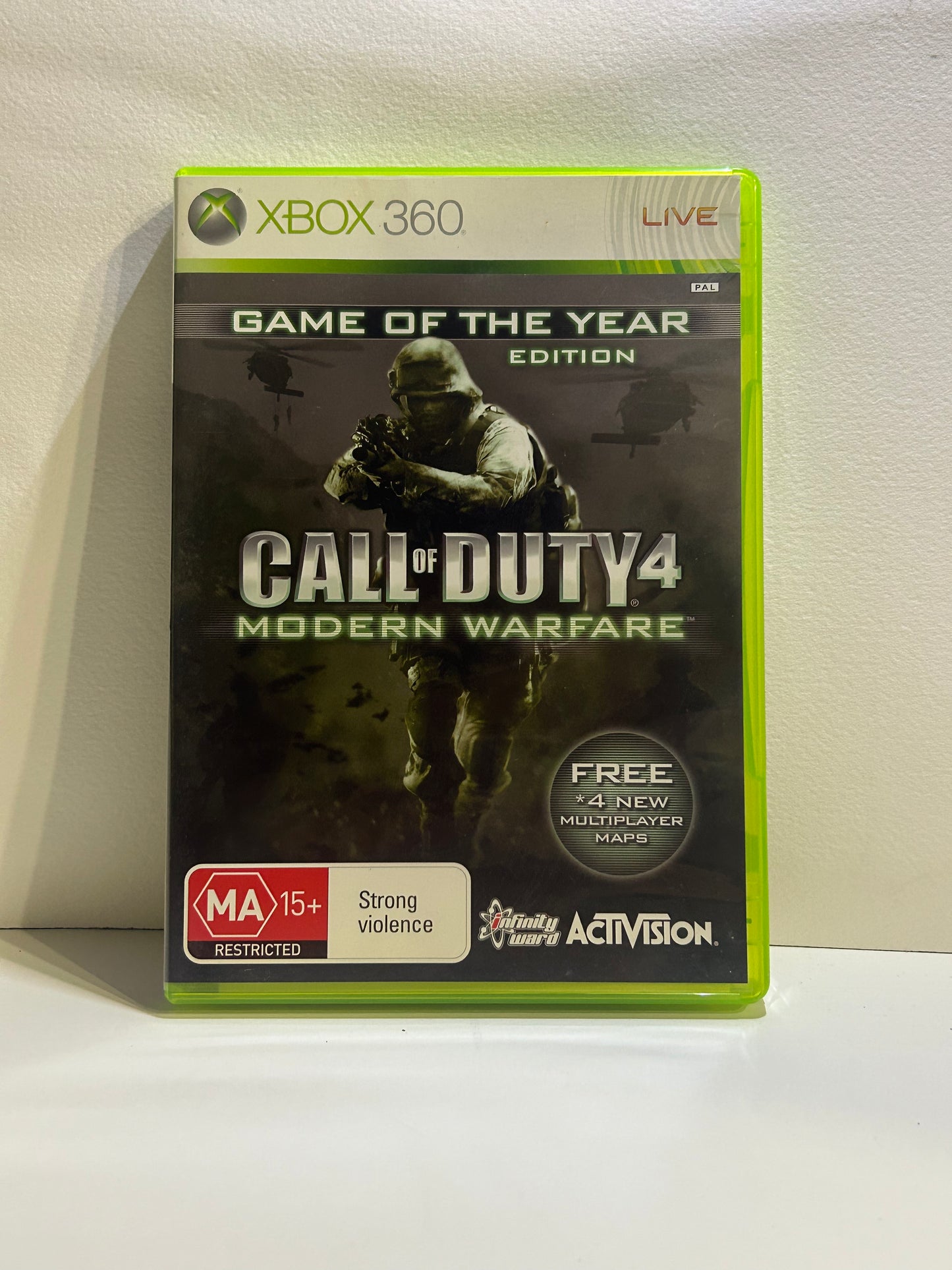 Call of Duty 4 Modern Warfare game of the year edition Xbox 360 PAL